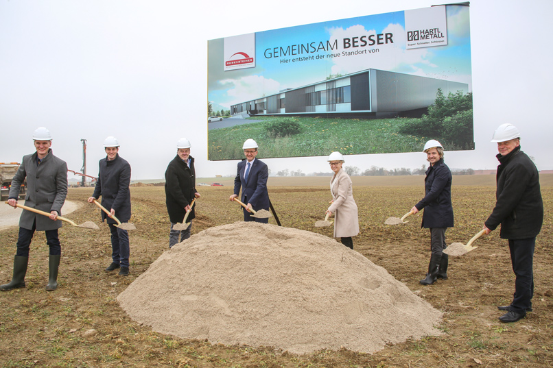 Hartl Metall Rosensteiner Kooperation Firmengebäude Spatenstich